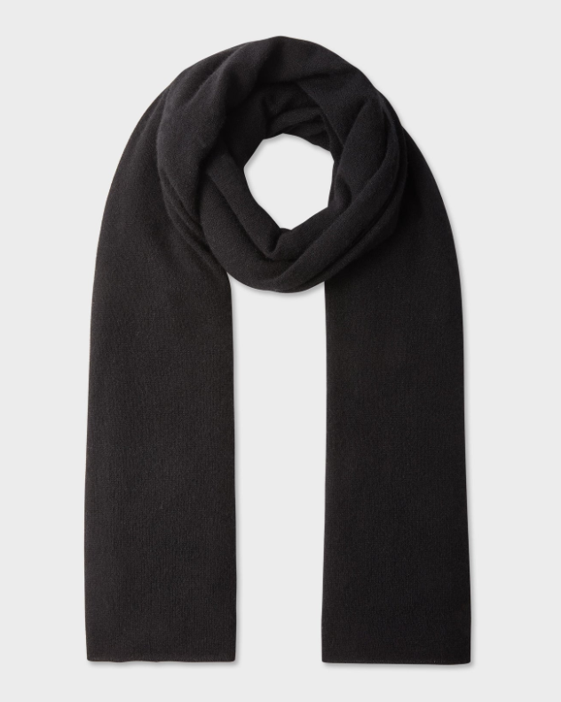 White + Warren Cashmere Travel Wrap - Black