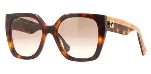Gucci Square Sunglasses - Dark Havana/Brown Gradient