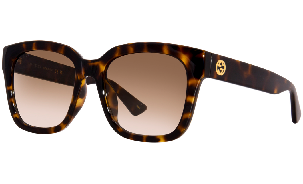 Gucci Oversized Square Sunglasses - Havana Brown