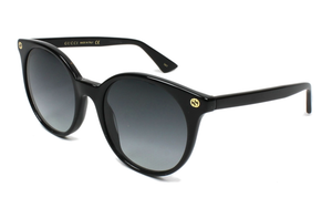 Gucci Round Sunglasses - Black/Grey