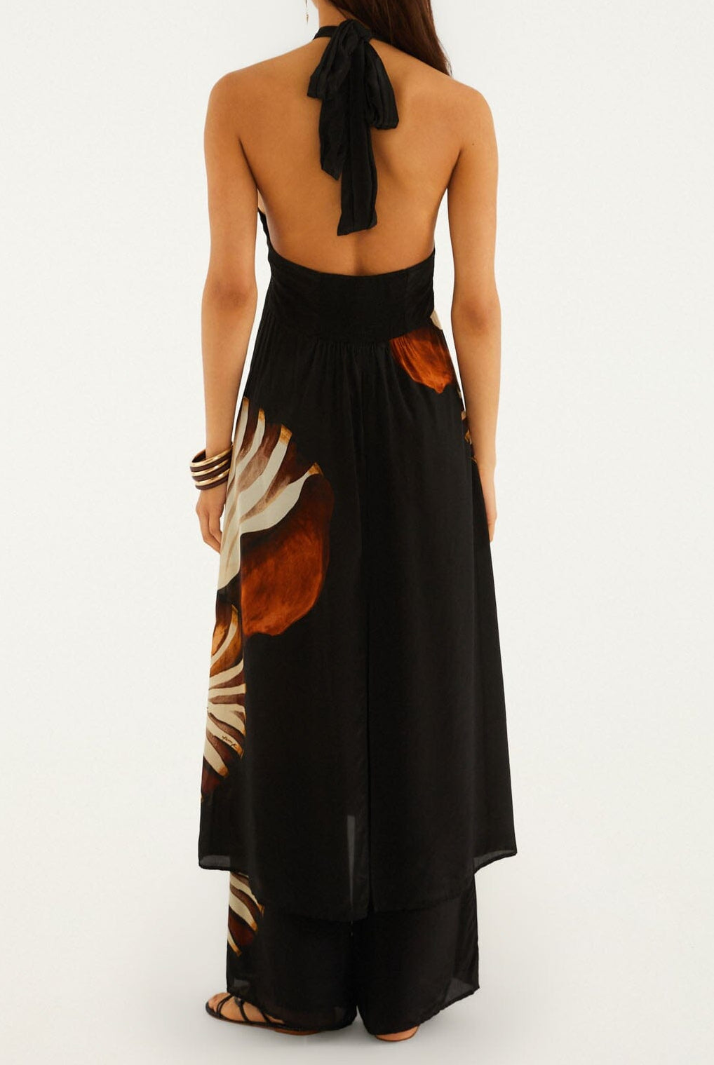 farm rio halter maxi dress black Farm Rio Halter Maxi Dress by FARM RIO