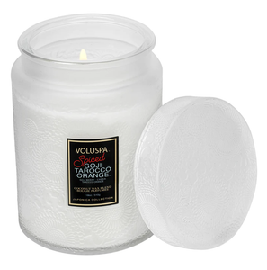 Voluspa Spiced Goji Tarocco Orange Large Jar Candle