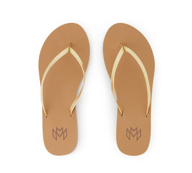 Malvados Lux II Flip Flops - Golden