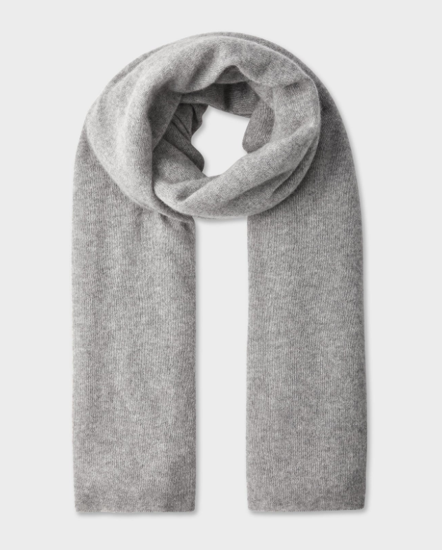 White + Warren Cashmere Travel Wrap - Grey Heather