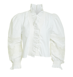 Love The Label Long Sleeve Zuri Top - White