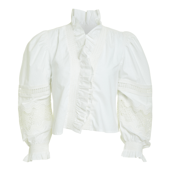 Love The Label Long Sleeve Zuri Top - White