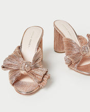Load image into Gallery viewer, Loeffler Randall Penny Pleated Bow Heel - Dune
